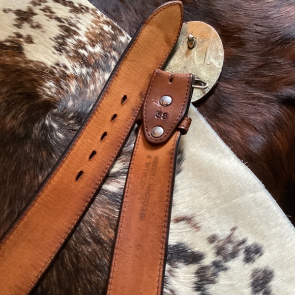 Vintage Horse Head Buckle Leather Western Belt main image 6